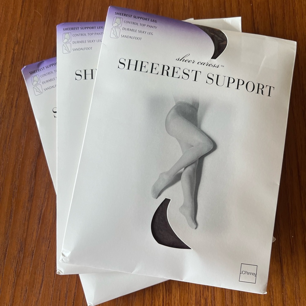 Sheer Caress Sheerest Support Hoisery size Queen 5X